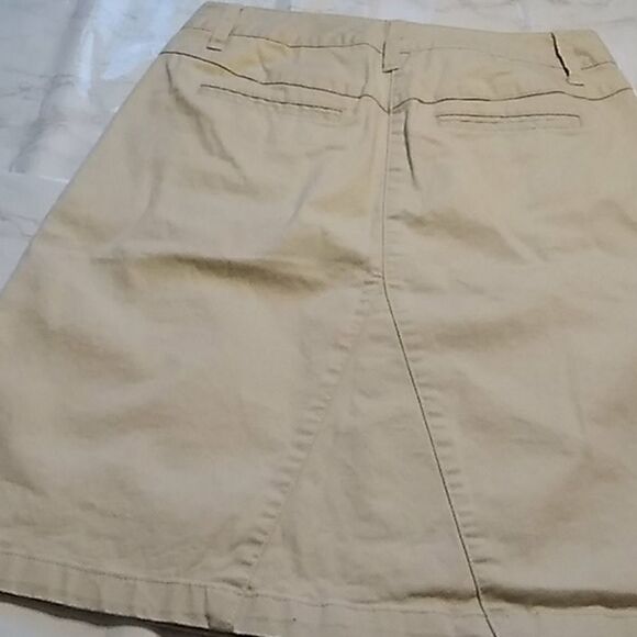 Talbots Midi Skirt Beige size 0 - Picture 4 of 11